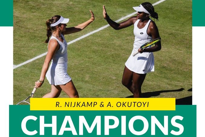 Angella Okutoyi and Rose Marie Nijkamp Champion
